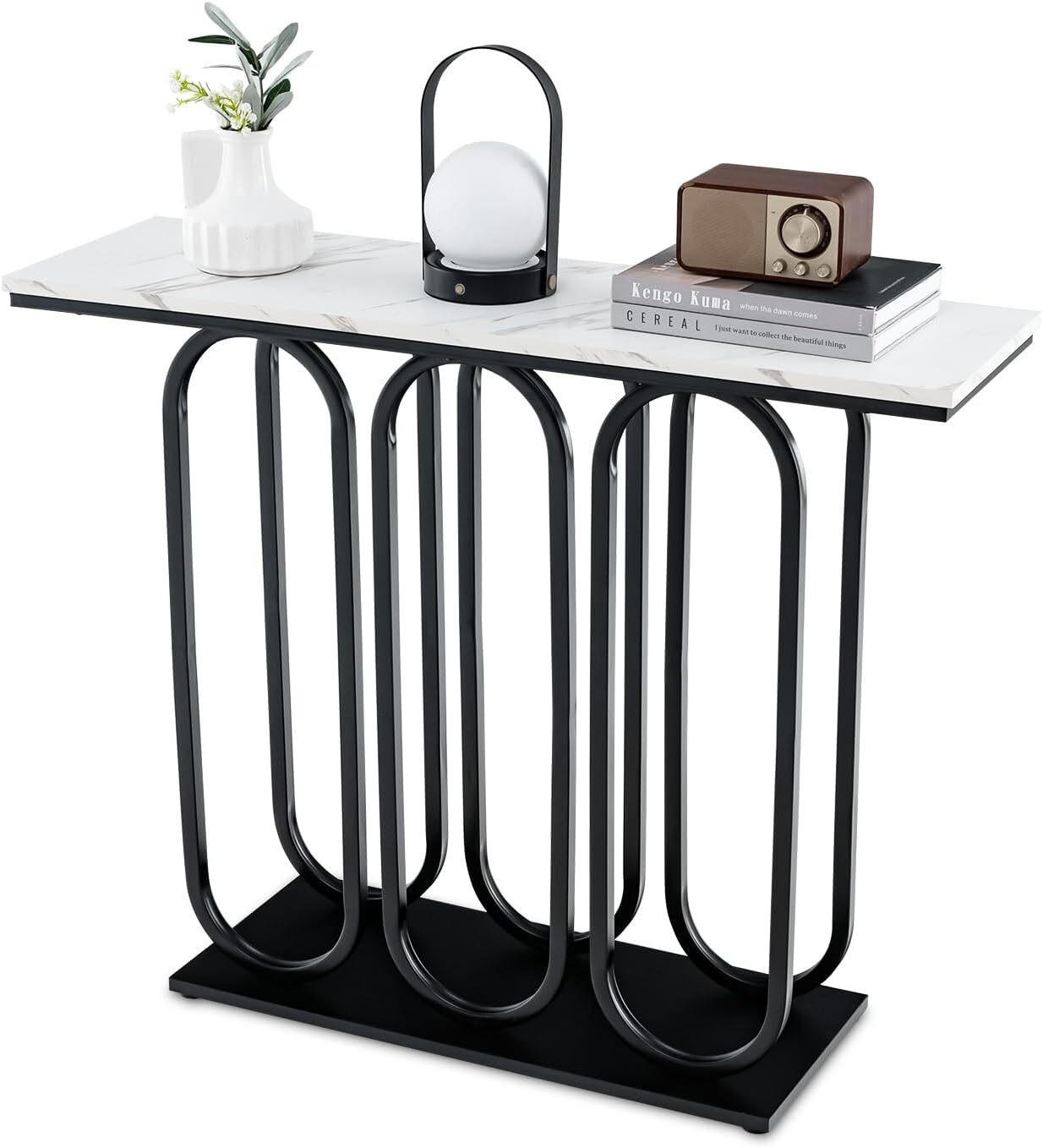 COSTWAY KONZOLOVÝ STOLEK 80 cm bílý