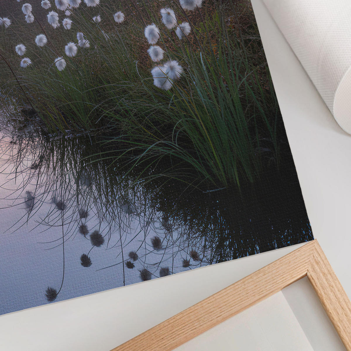 POSTER - 29x42 cm - And - See am Morgen - Grau, Textil (29/42/0.1cm) - TULUP