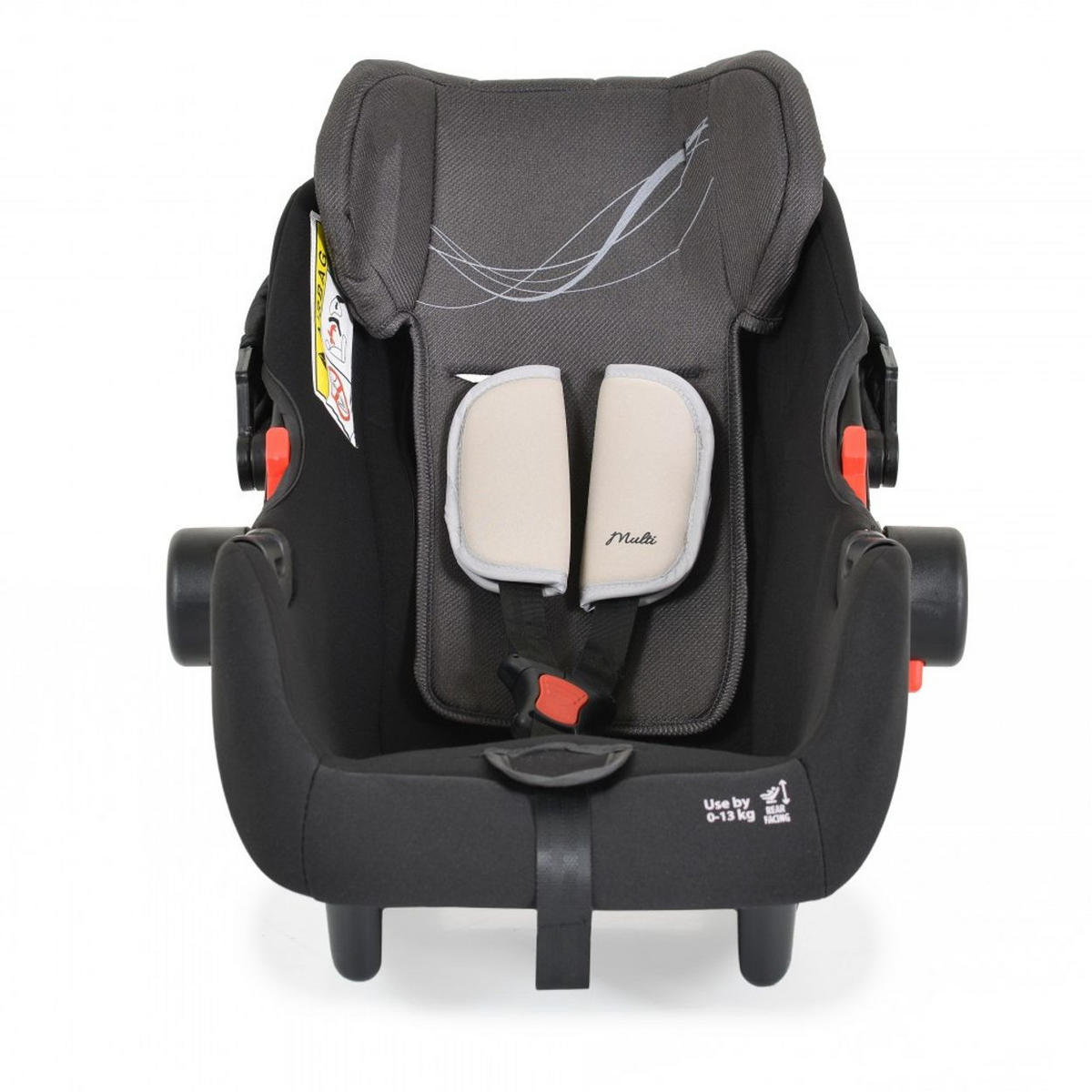 BABYSCHALE Set schwarz mit Isofixbasis Royal, i-Size (40 - 87cm) Gruppe 0+ - Schwarz, Kunststoff (33/73/42cm) - Moni