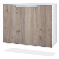 KOMMODE Sylt Eiche Nordic - Silbereichenfarben, Holzwerkstoff (92.5/73.5/35cm) - Vladon