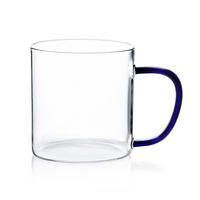 BECHER Peter Blau 12.5/8.3/9 cm Glas - Dunkelblau, Glas (0.45L) - Mondex