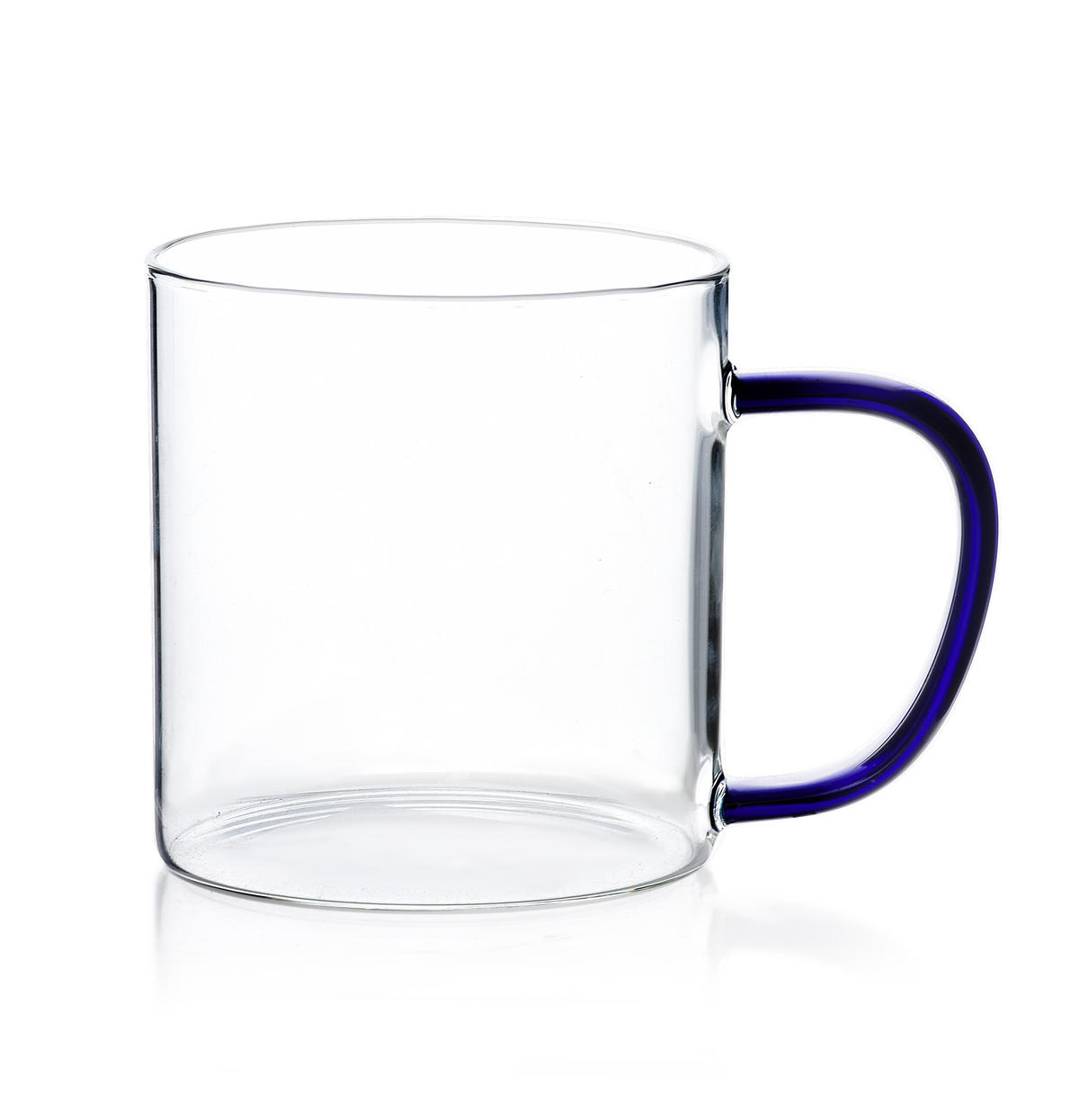 BECHER Peter Blau 12.5/8.3/9 cm Glas - Dunkelblau, Glas (0.45L) - Mondex
