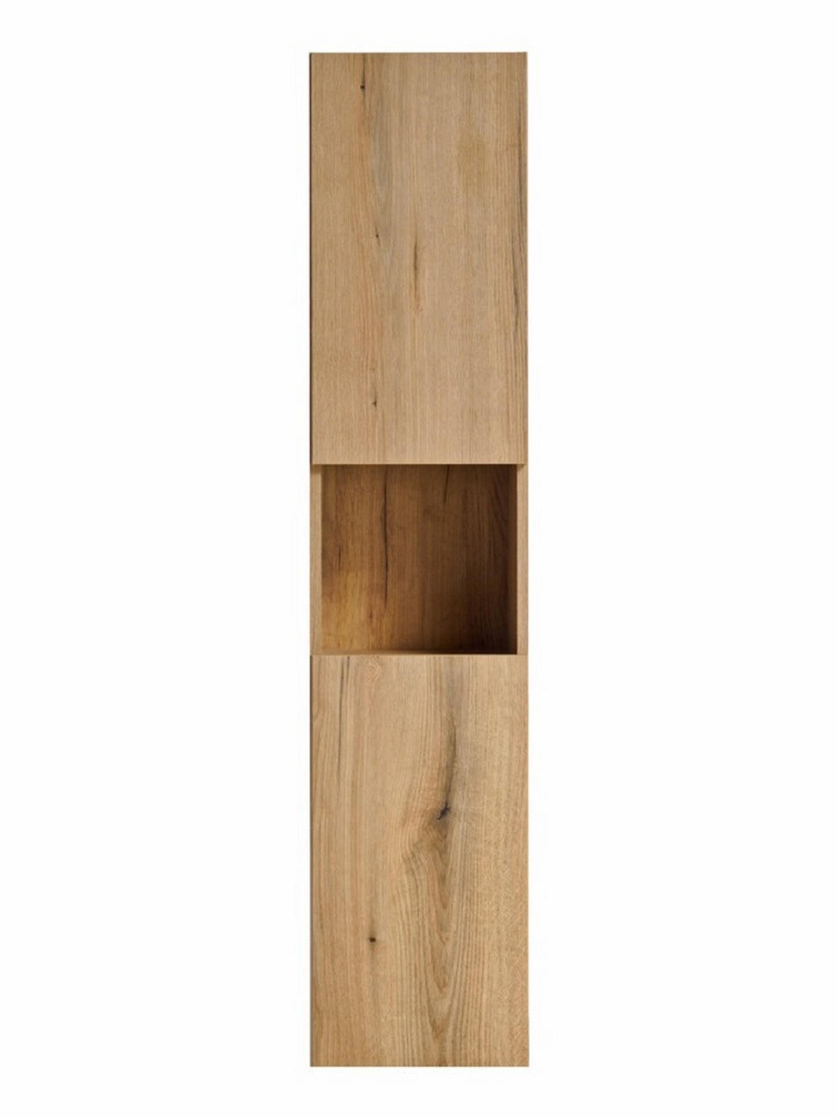 BADMÖBEL-SET 7 Teile - Nova Oak N BM97 in Coast Evoke Oak / Weiß - Silberfarben/Eiche Wotan, Holz/Metall (100/140/40cm)