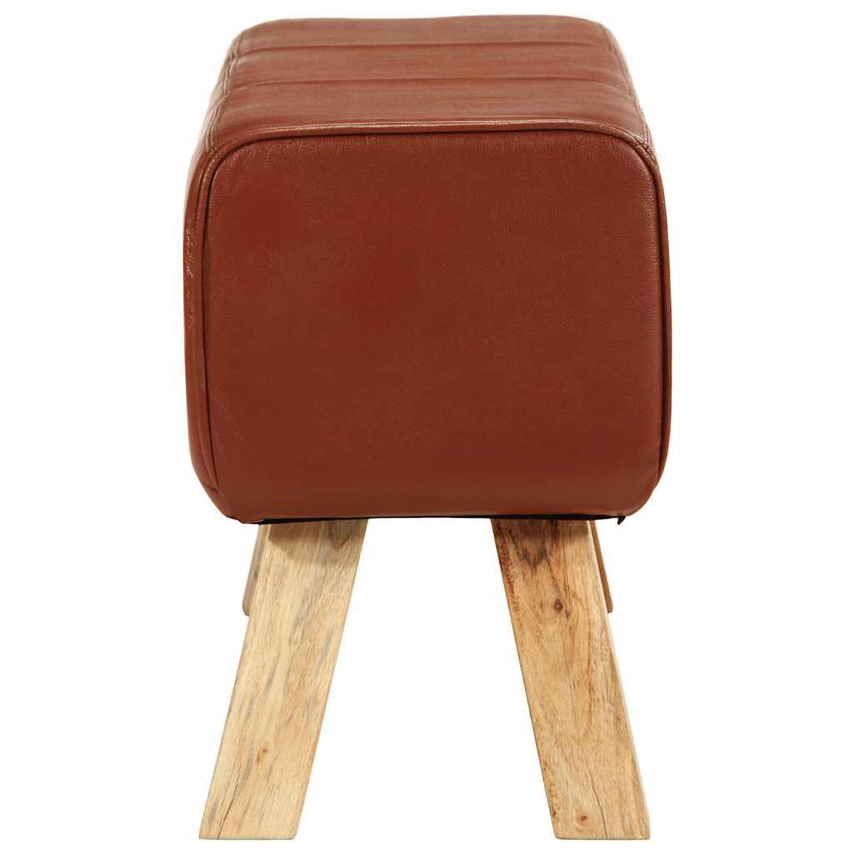 SITZBANK Pfero Turnbock Braun 110 cm Braun Echtleder - Braun, Leder (110/46/30cm) - DELUKE