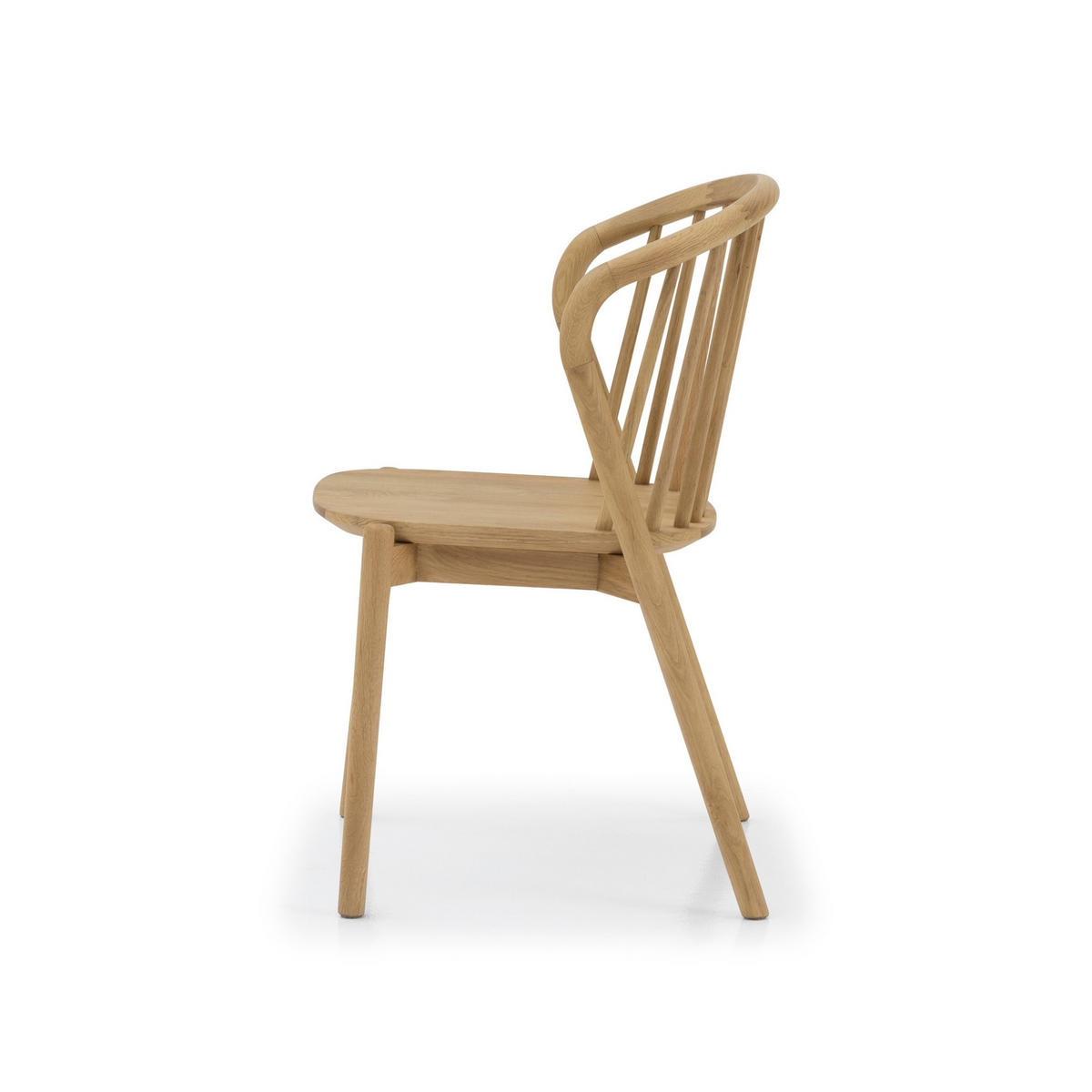 ESSZIMMERSTUHL Saga 2er Set, Natur Eiche - Beige, Holz (54/80/54cm) - WOODEK