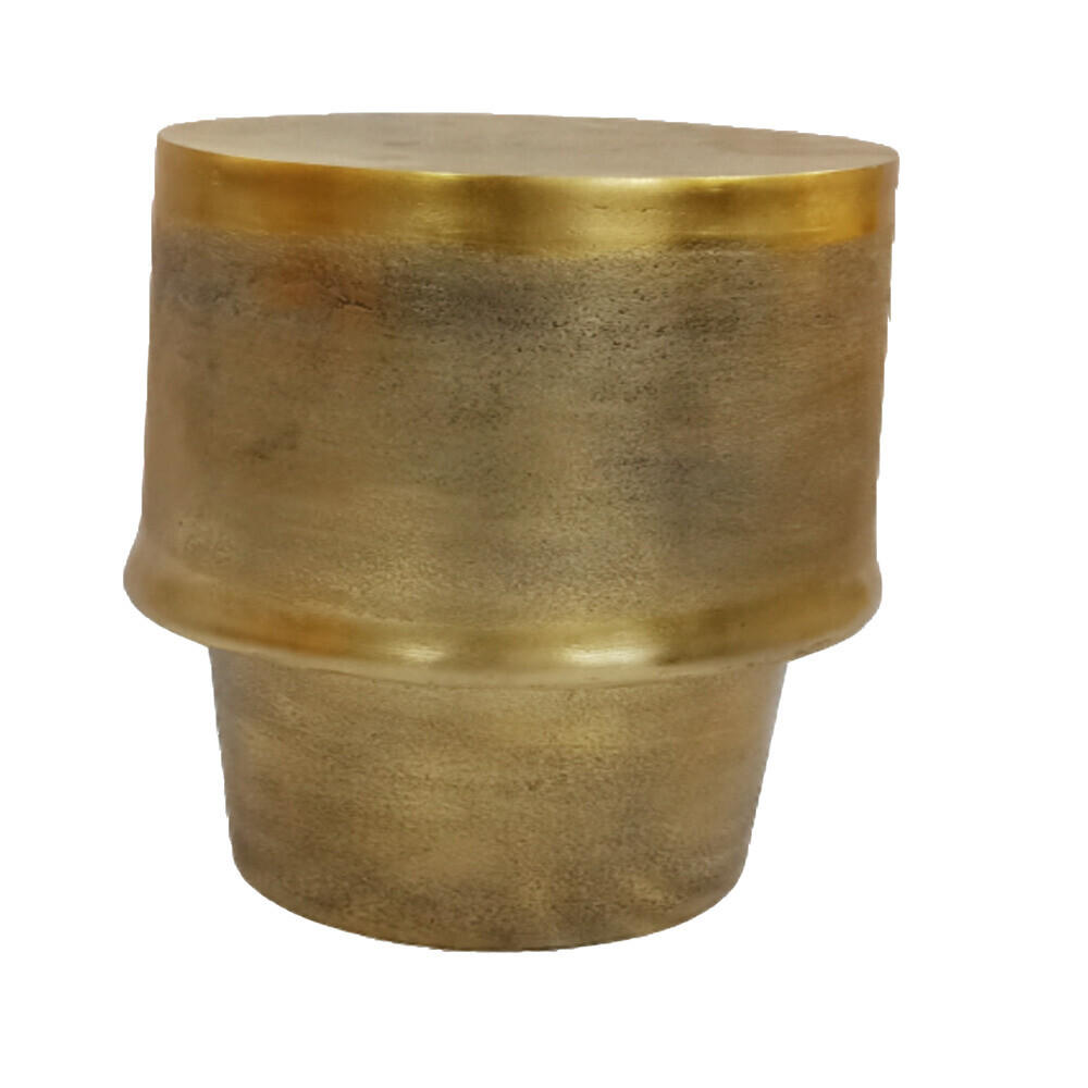 BEISTELLTISCH Gleza Aluminium 30 cm / 30 cm Gold - Goldfarben, Holz (30/30/48cm) - Villa Möbel