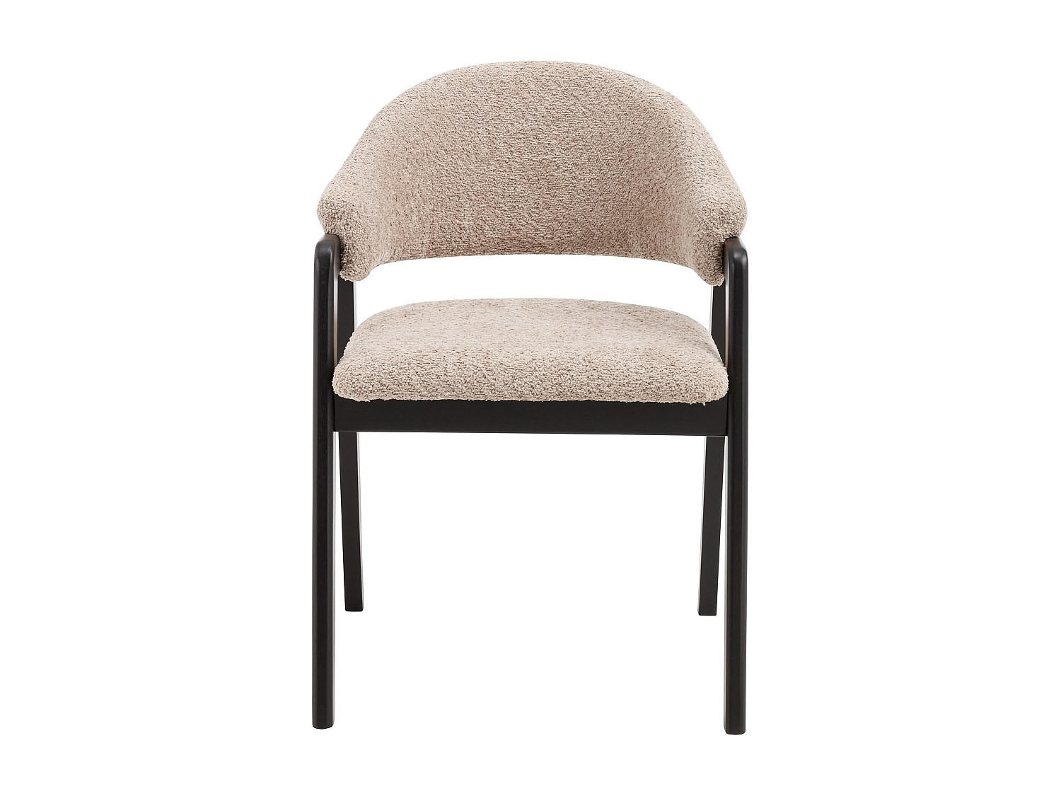 STUHL - 56 cm x 53.5 cm - Stoff - Taupe - SOLUNA - Schwarz/Braun, Textil (56/82/53.5cm) - Vente-Unique