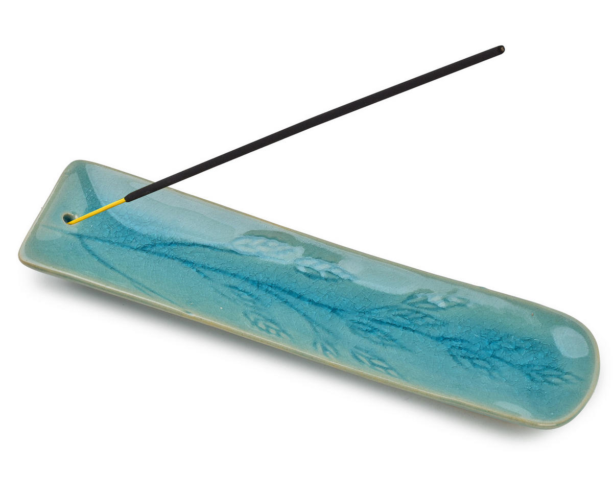 STÄBCHENHALTER Basic Blau 5.5/1.5/21.5 cm Keramik - Hellblau, Keramik (1.5/21.5/5.5cm) - Mondex