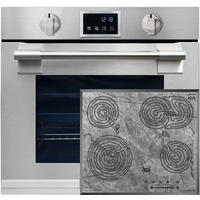 BACKOFEN-SET Einbaubackofen 60 cm EH 6339+KCT 6715 F Ära Glaskeramikkochfeld 60 cm - Silberfarben, Metall (59.4/59.4/57.5cm) - Kaiser Küchengeräte