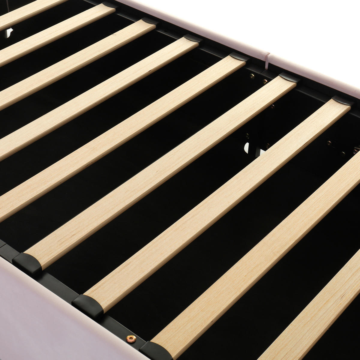 BETT mit hydraulischem Stauraum 90x200 cm Samt Pink - Pink, Metall (90/200cm) - Beauniv