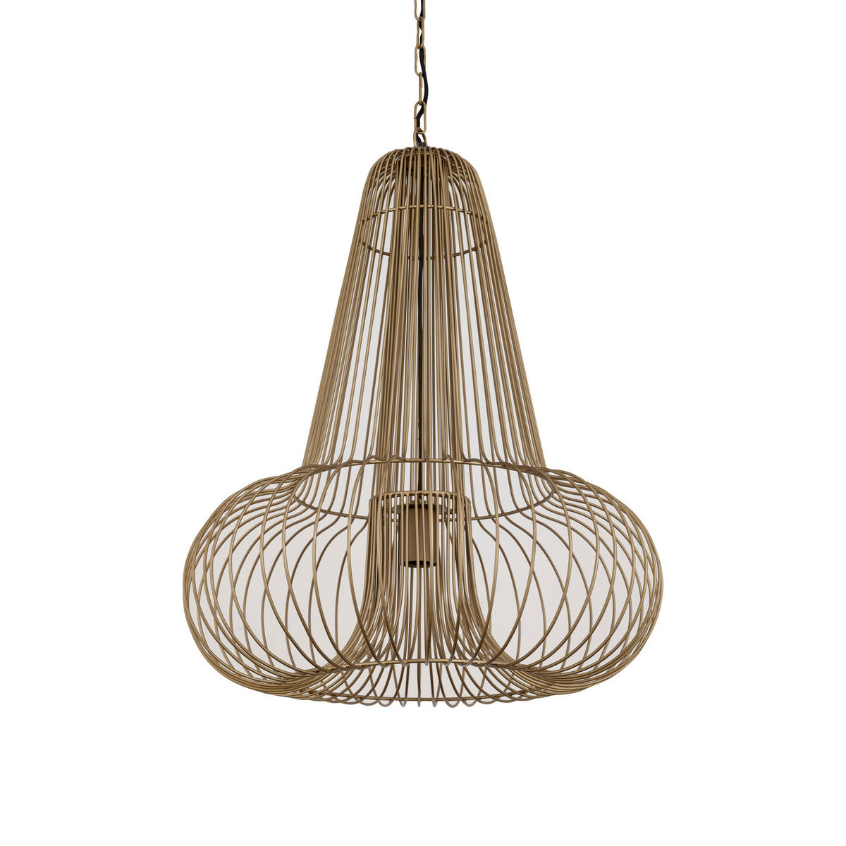 HÄNGELAMPE Aluesi Braun 55/55/65cm - Braun, Metall (55/55/65cm) - PTMD Collection