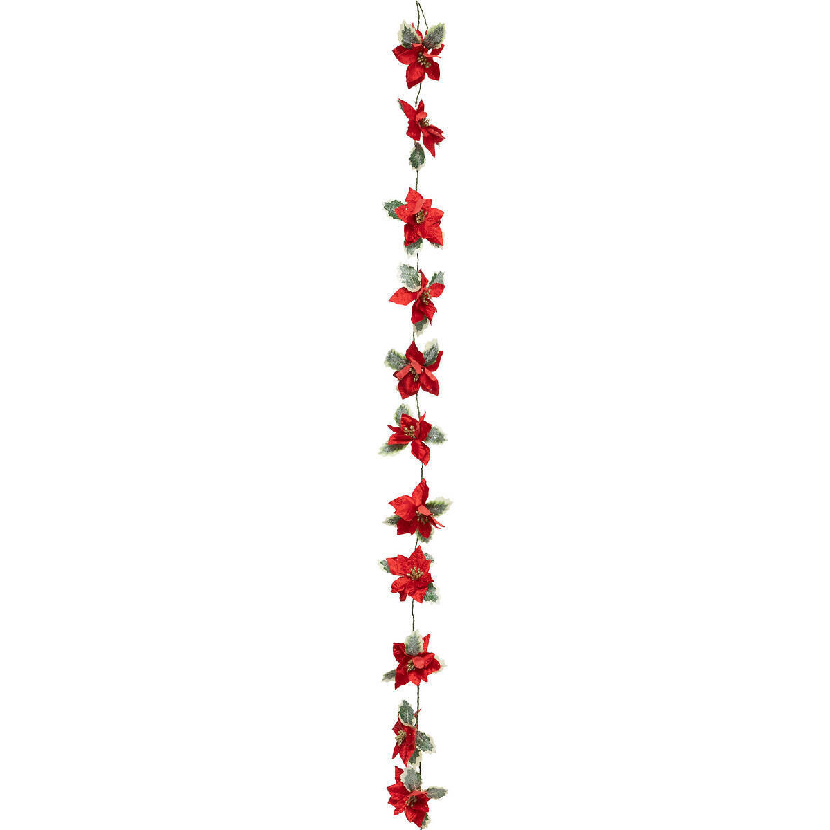 WEIHNACHTSGIRLANDE Rote Blumen 180 cm - Rot, Textil (180cm) - Atmosphera Createur d´interieur