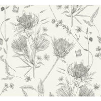 VLIESTAPETE Weiß 53/1005 cm - Grau, Textil (53/1cm) - KUNSTLOFT