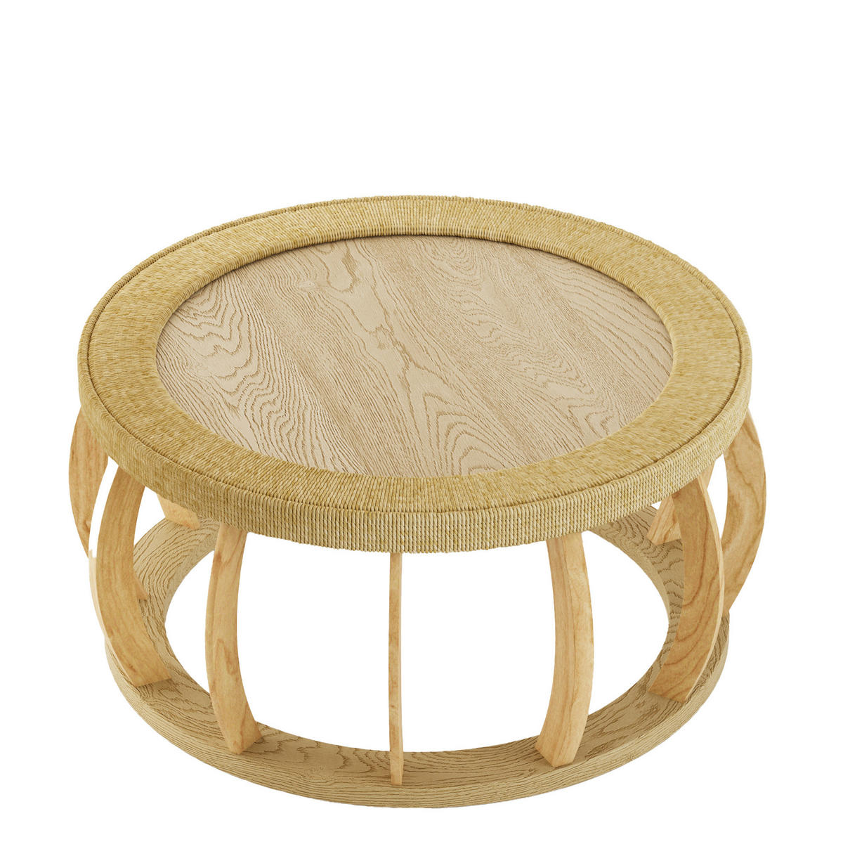 KLUBSKA miza iz masivnega lesa in MDF, 90/90/43 cm naravna - naravne barve, leseni material (90/90/43cm) - BEAOK