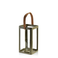 LATERNE Louis Grau 16/14/25 cm Metall - Grau, Metall (14/25/16cm) - Mondex