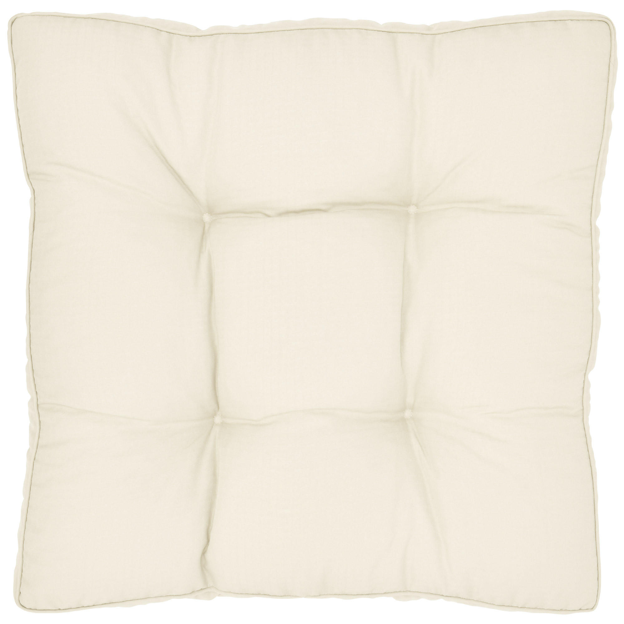 LOUNGEKISSEN Xluna Sitz 50/50/10 cm Natur - Naturfarben, Textil (50/50/10cm) - Beautissu 