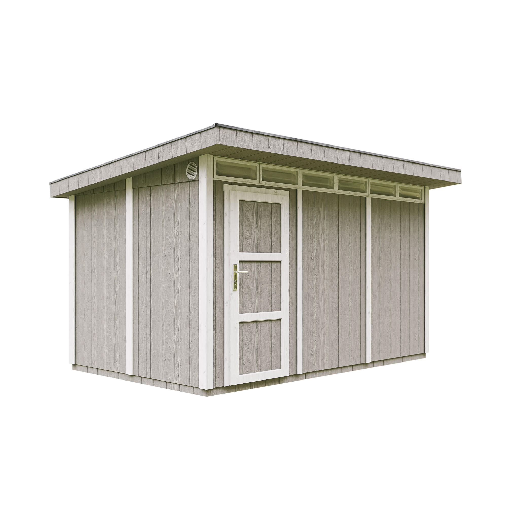HOLZ-GARTHENHAUS basis LP SmartSide 8,7m² mit B411xL279xH239 cm - M904 - TUNDRA GREY - Grau, Holz (412/237/279cm) - Timbela