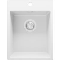 SPÜLBECKEN Riga, 2-er set Alles Weiß 38/50 cm 1 Becken + Ablauf-Set ab 40er Unterschrank - Weiß, Kunststoff (38/20/50cm) - Primagran