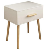 NACHTTISCH, weiß 45/30/54.5 cm - Weiß, Holzwerkstoff (52/10.5/34cm)