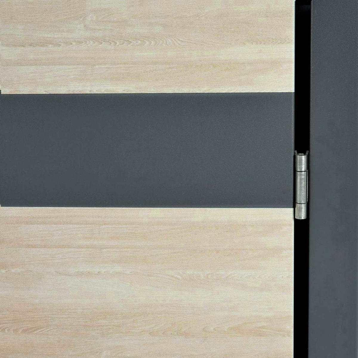 1ER MÜLLTONNENVERKLEIDUNG Buche Dekor - Buchefarben, Metall (68/117/80cm) - MCW