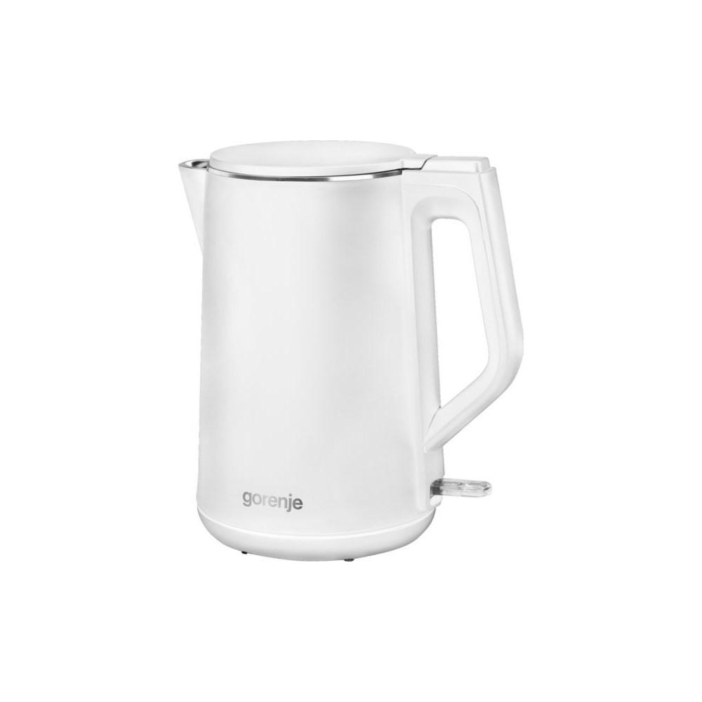 WASSERKOCHER ELEKTRISCH Weiß 23/15.9/25.2 cm K15DWW - Weiß, Kunststoff (15.9/25.2/23cm) - GORENJE