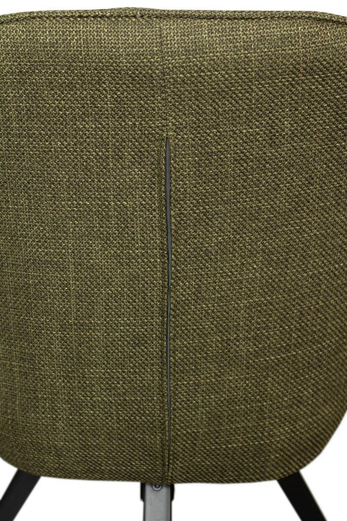 ESSZIMMERSTUHL Matera drehbar 2er-Set - Schwarz/Olivgrün, Textil/Metall (59/84/61cm) - Mr. Deko