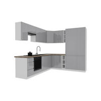 ECKKÜCHE – 270 cm – K94-G270 – Velmora – Grau – ohne E-Geräte - Grau, Holz (270/212/240cm) - ROYAL24_MARKT