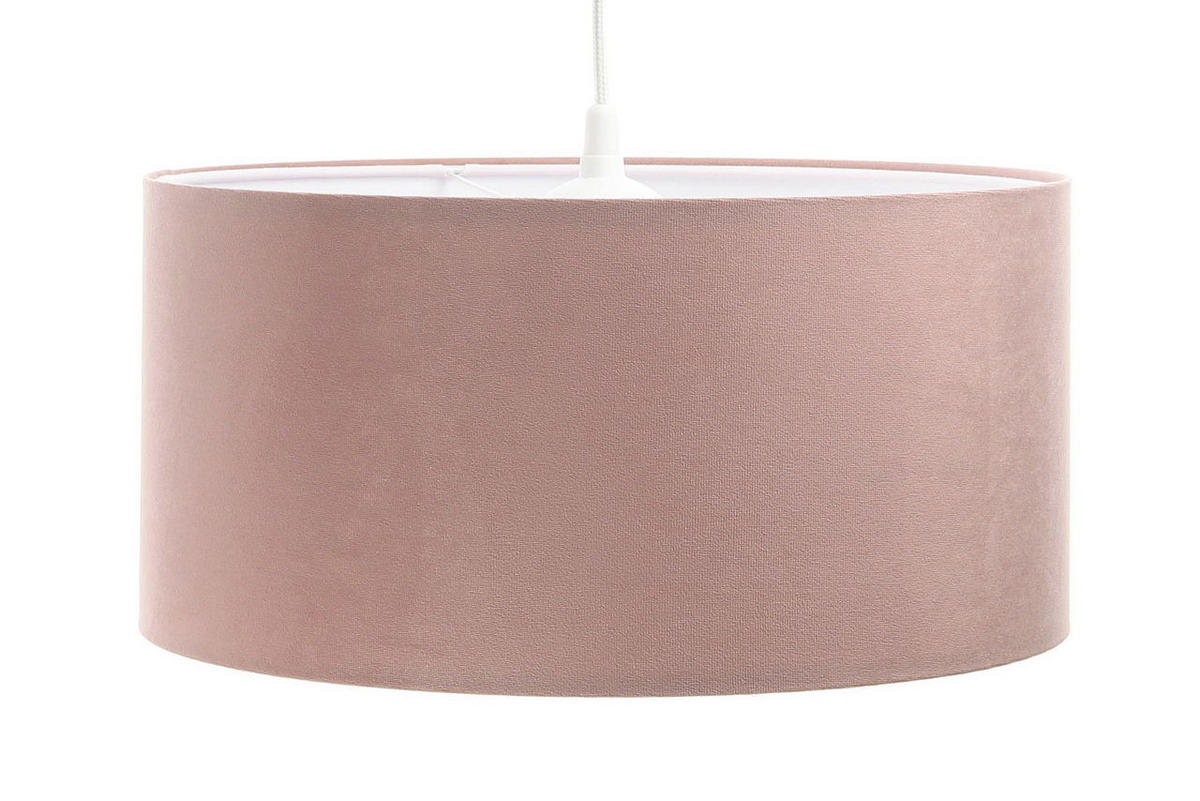 HÄNGELEUCHTE Rosa 40/20 cm - Pink/Weiß, Kunststoff (40/0.6/20cm) - ONZENO
