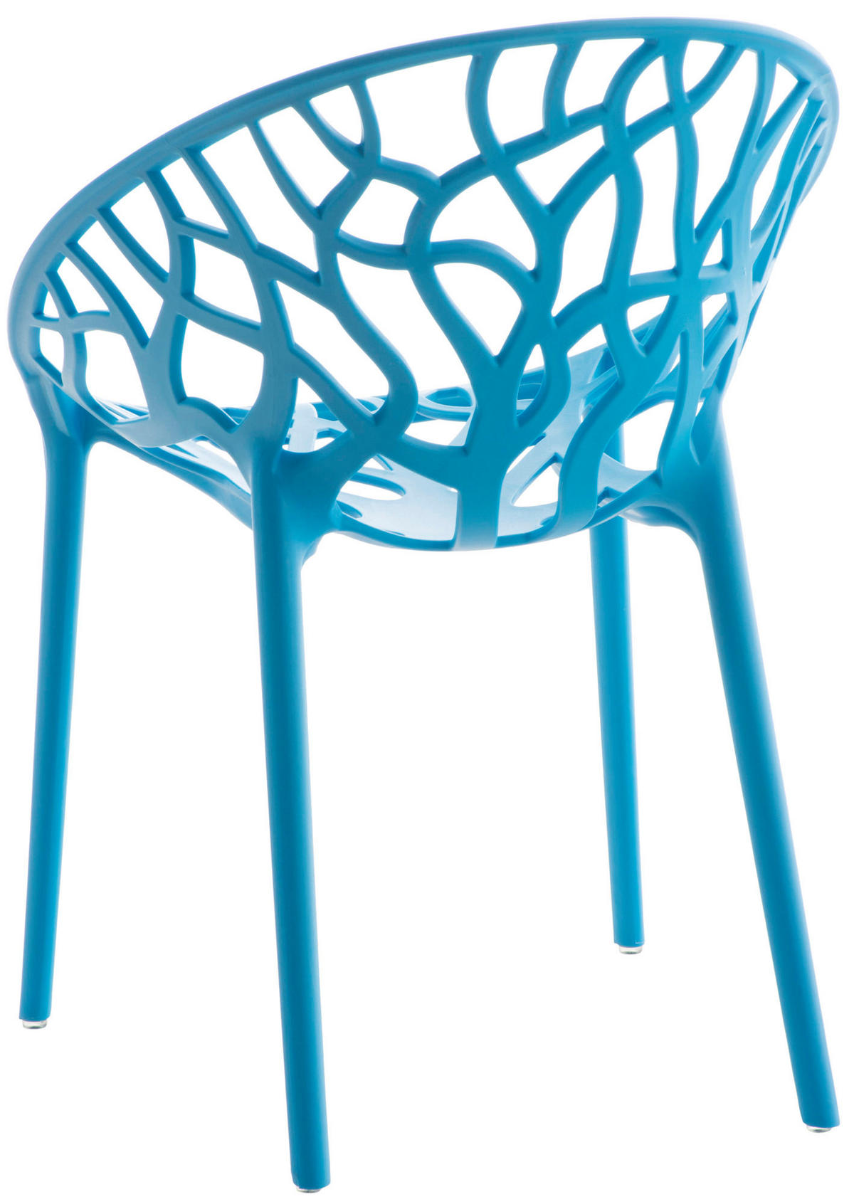GARTENSTUHL Kunststoff blau - Blau, Kunststoff (59/80/60cm) - CLP