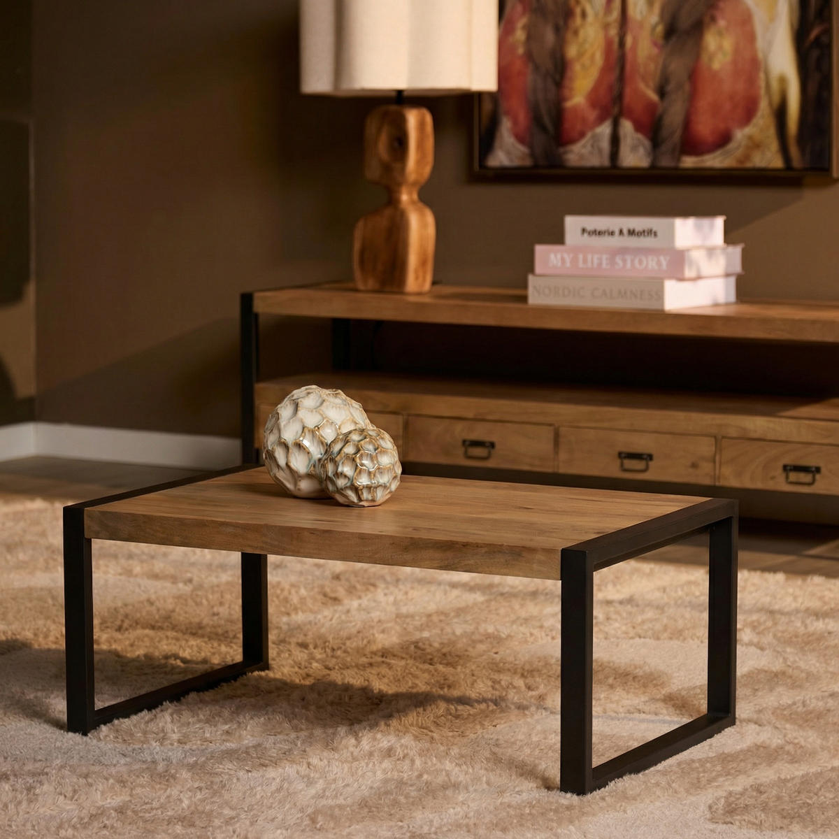 COUCHTISCH Britt Braun 60/110/45 cm - Braun, Holz (60/110/45cm) - Starfurn