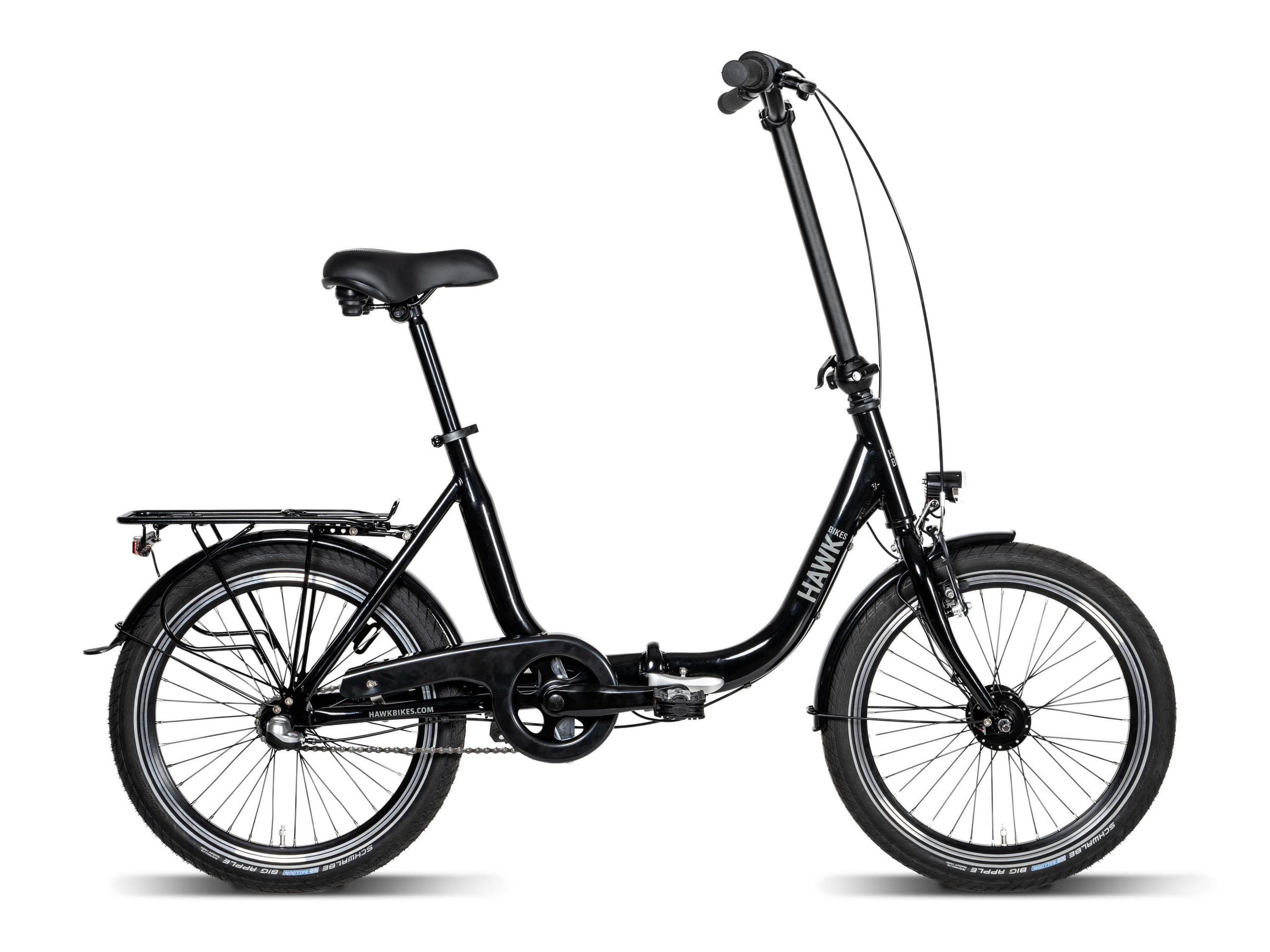 FALTRAD Hawk Folder 3.0 - Schwarz, Metall (40cm) - Hawk Bikes