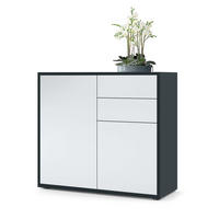 KOMMODE Ben Front in Weiß matt - Weiß, Holzwerkstoff (79/74/36cm) - Vladon