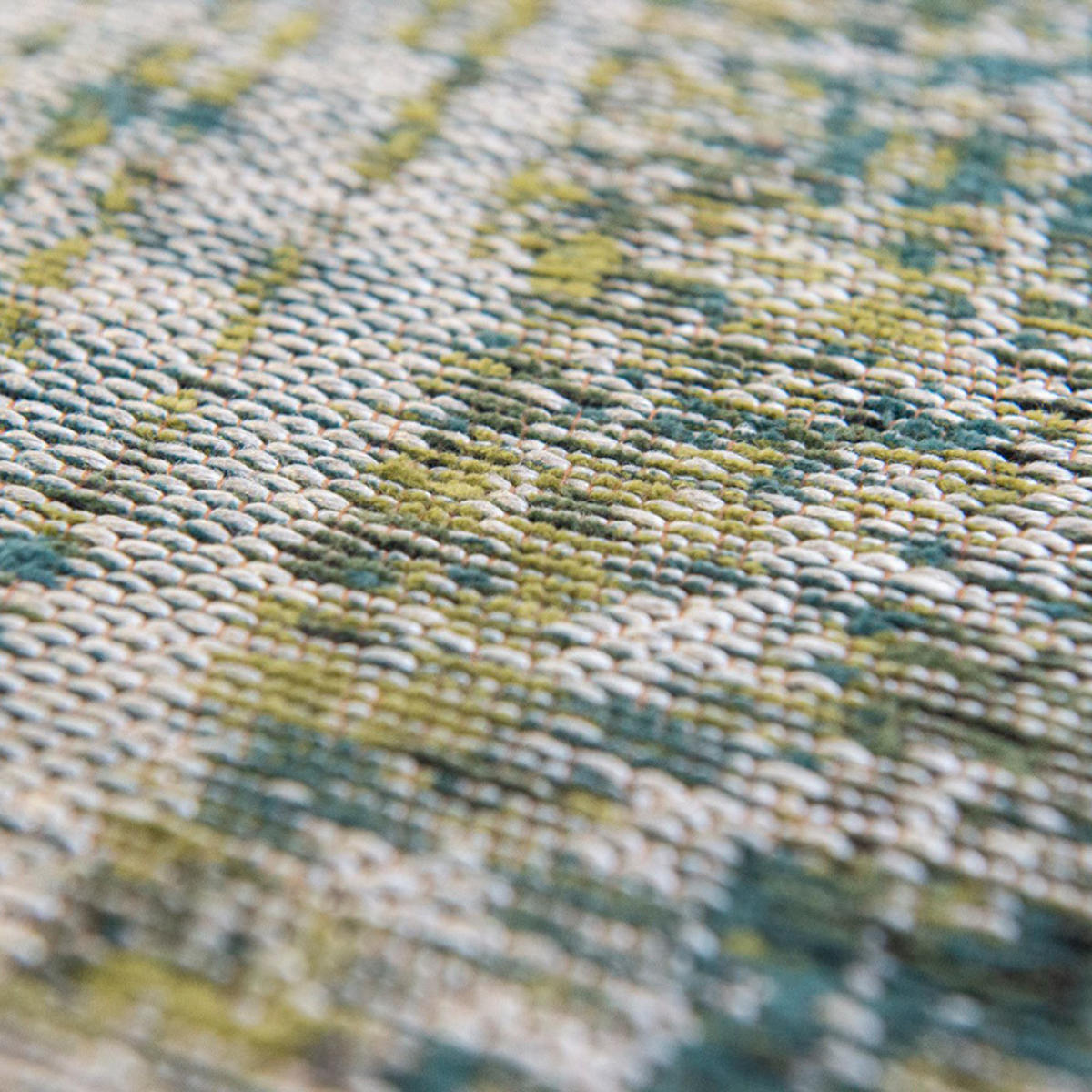 TEPPICH Glen Cove Atlantic Streaks 240/240 cm - Blau, Kunststoff/Textil (240/240cm) - Louis De Poortere