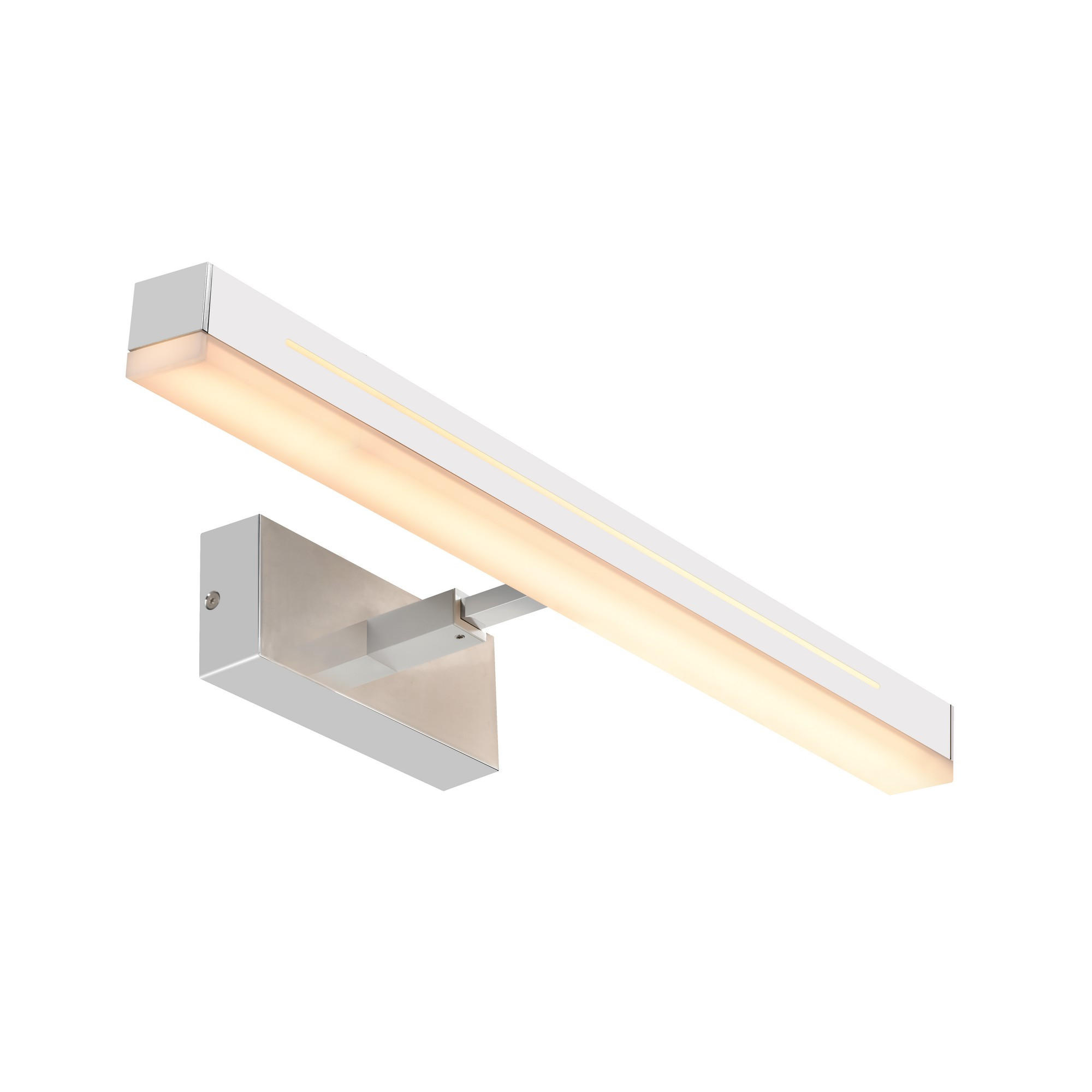 WANDLEUCHTE Otis - Silber - 60/7.5 cm - Silberfarben, Kunststoff (60/7.5/7.5cm) - Nordlux