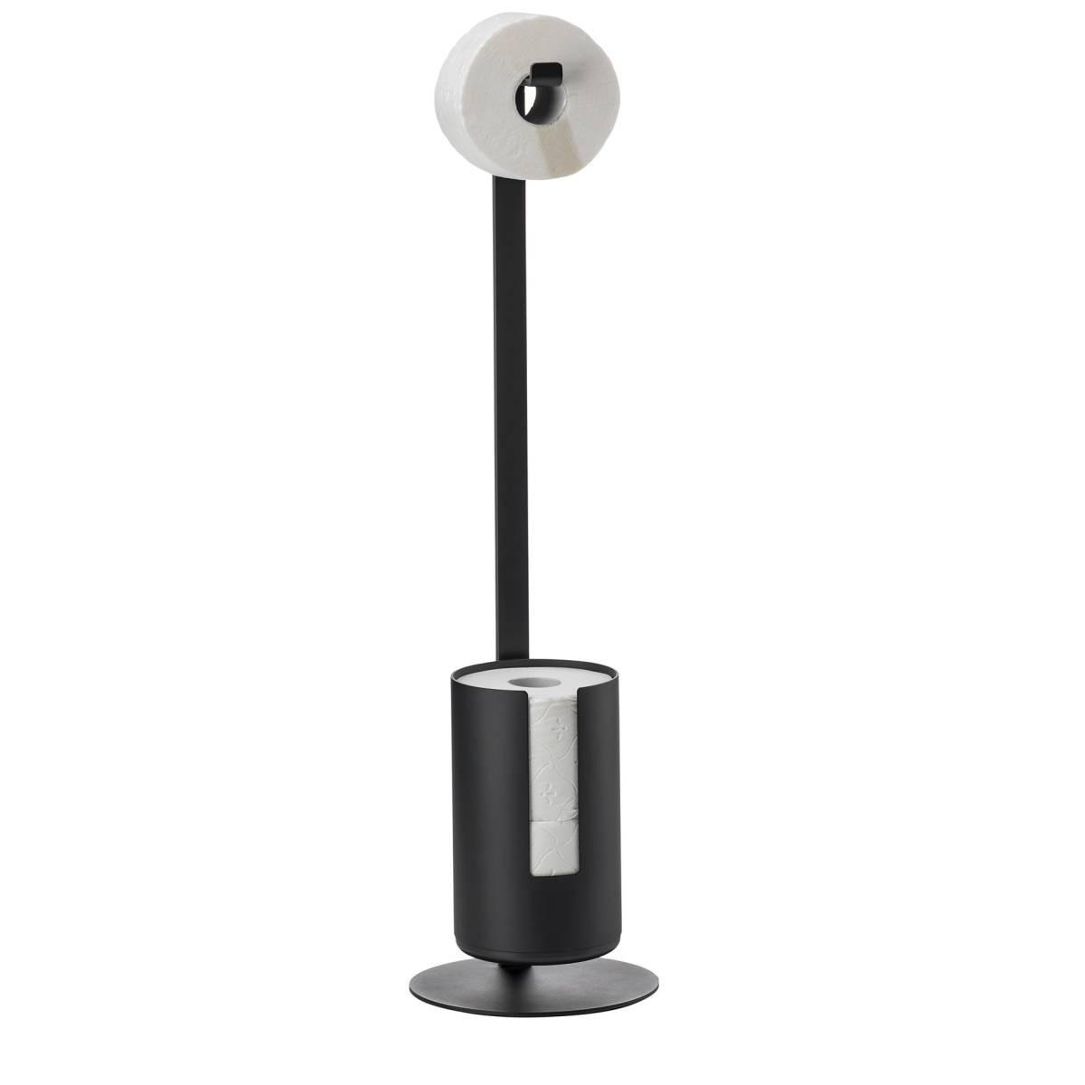 TOILETTENPAPIERHALTER Rim schwarz 70/20/20 cm freistehend - Schwarz, Metall (13/13/21cm) - Zone Denmark