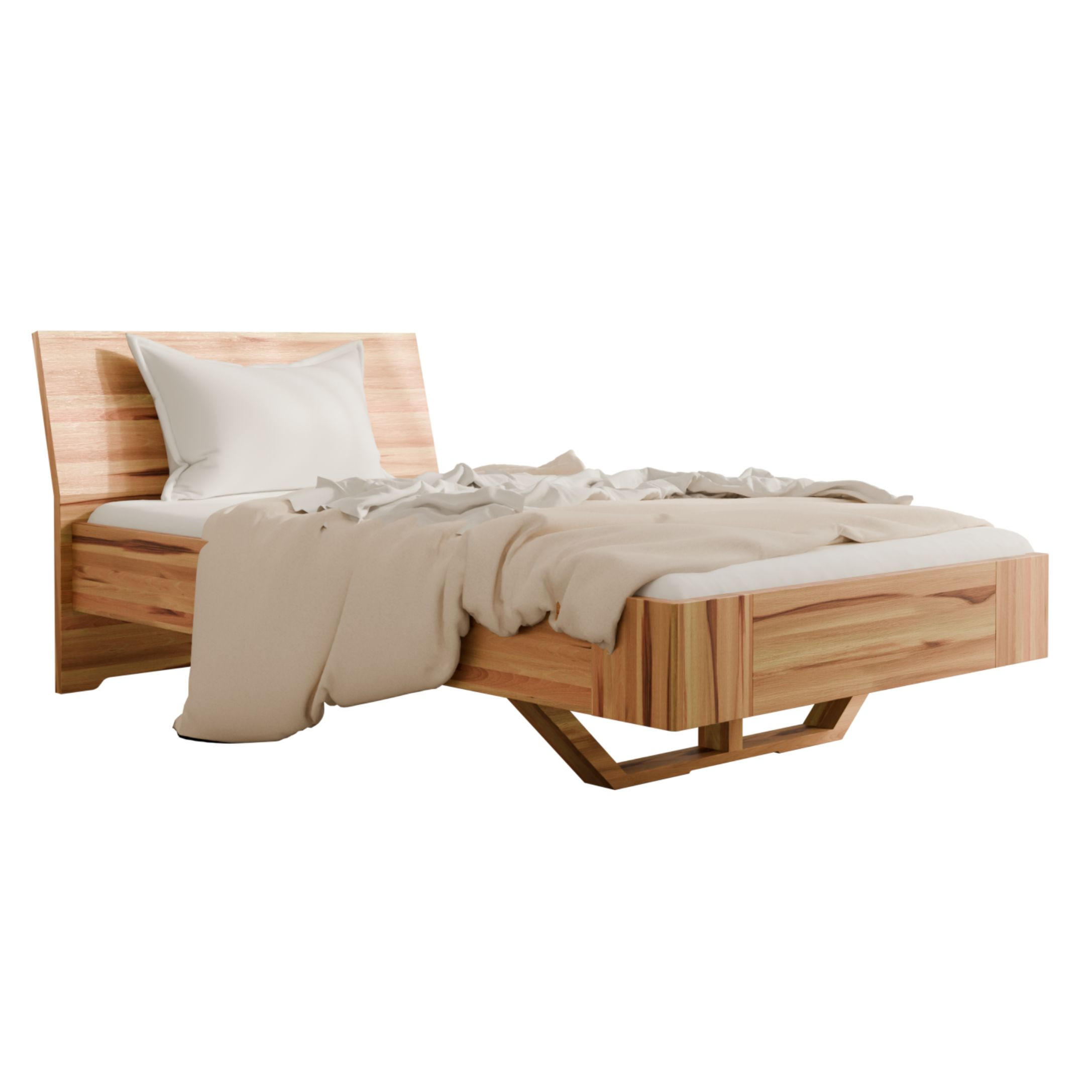 SCHWEBEBETT 90/200 cm aus Kernbuche - Braun, Holz (90/200cm) - MeinMassivholz
