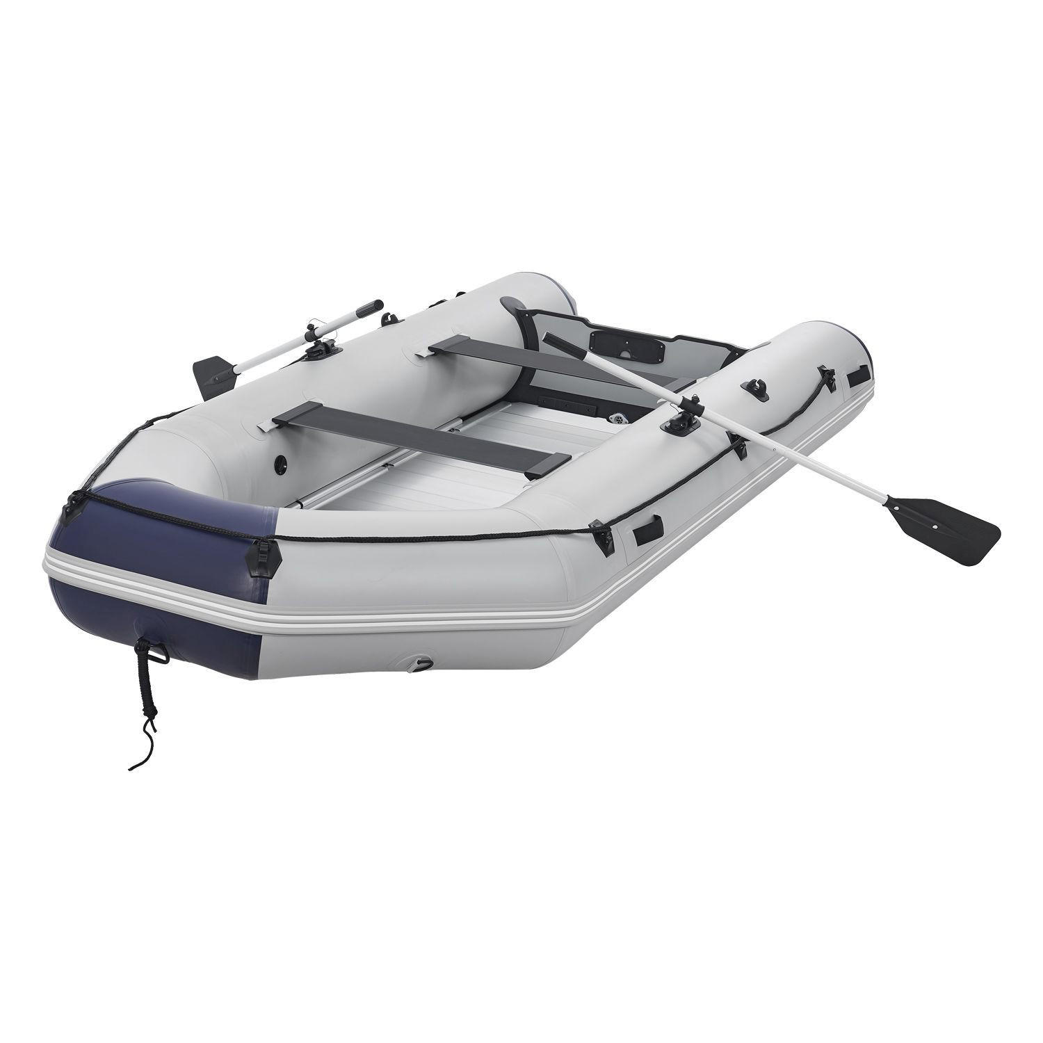 SCHLAUCHBOOT Paddelboot 3,80 m inkl. Tasche & Reparaturset - Grau, Kunststoff (380/170/77cm) - Artsport