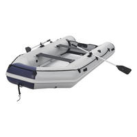 SCHLAUCHBOOT Paddelboot 3,80 m inkl. Tasche & Reparaturset - Grau, Kunststoff (380/170/77cm) - Artsport
