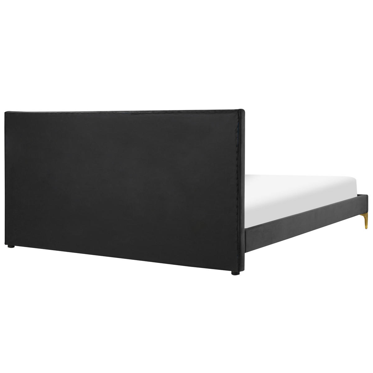DOPPELBETT 180/200cm Schwarz Limoux - Schwarz, Textil (180/200cm) - Beliani
