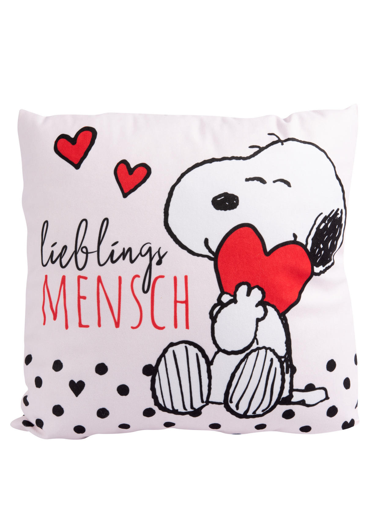 ZIERKISSEN The Peanuts Snoopy Lieblingsmensch 30 x 30 cm - Multicolor, Textil (30/30/10cm) - United Labels