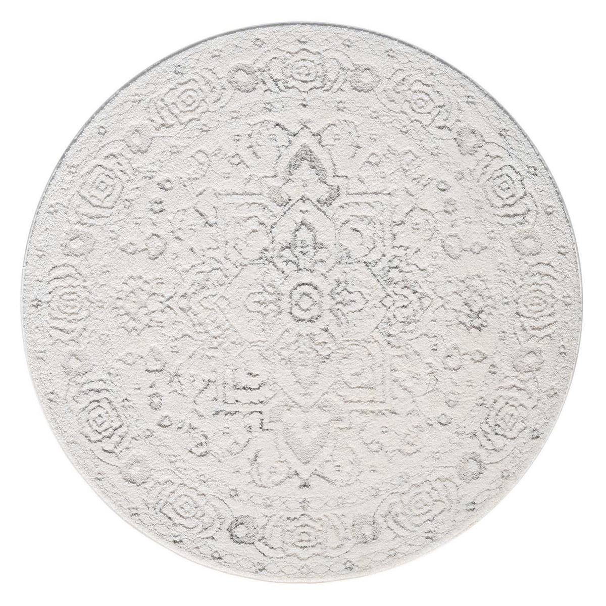 KURZFLOR-TEPPICH Lounge 0638 Creme 200 cm Rund - Creme, Textil (200/200cm) - carpet city