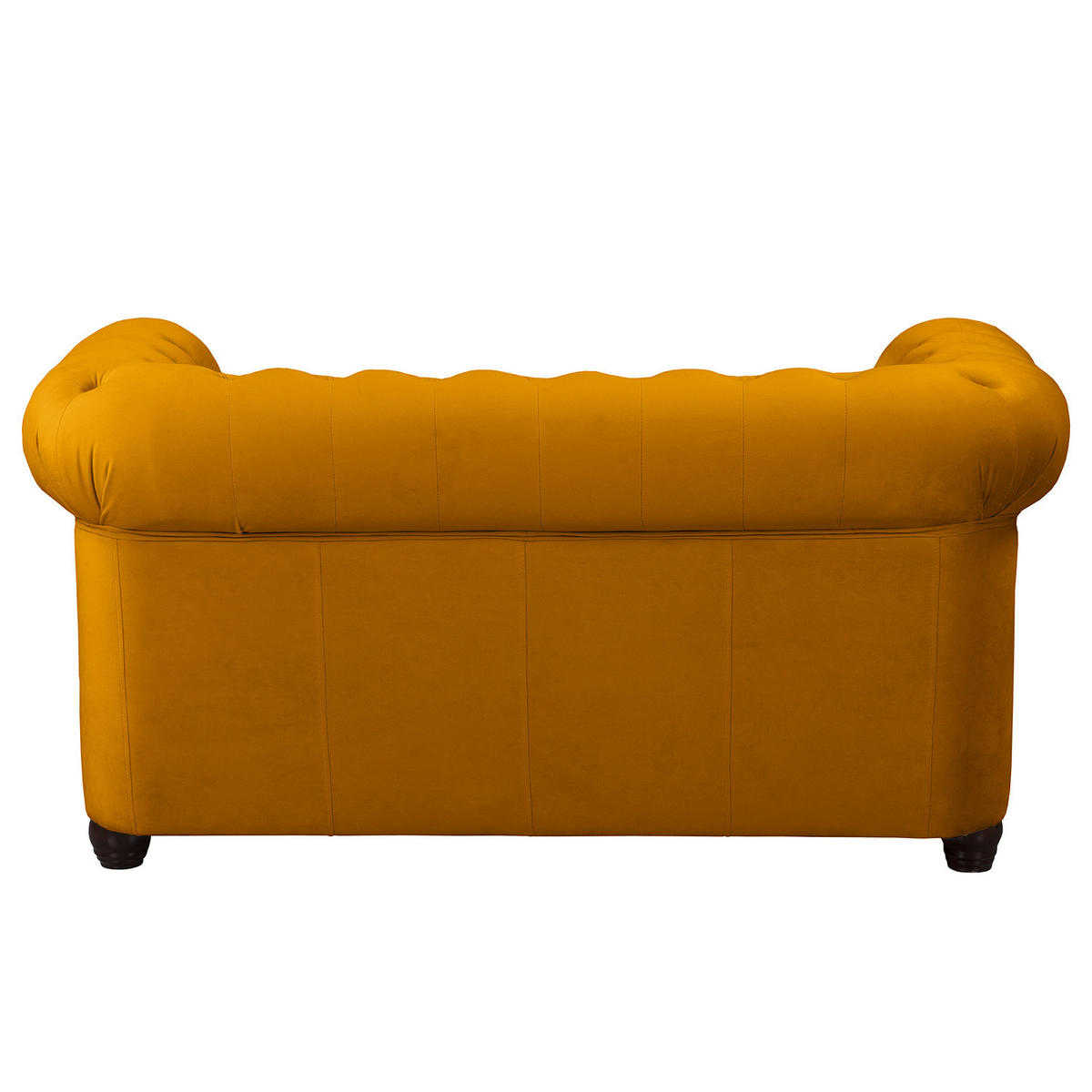2-SITZER SOFA - Gelb/Buchefarben, Buchenholz/Textil (148/72/86cm) - home24
