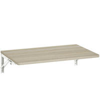 WANDKLAPPTISCH Platzsparender Schreibtisch 60x40cm Eiche - Eichefarben, Holzwerkstoff (40/16/60cm) - HOMCOM