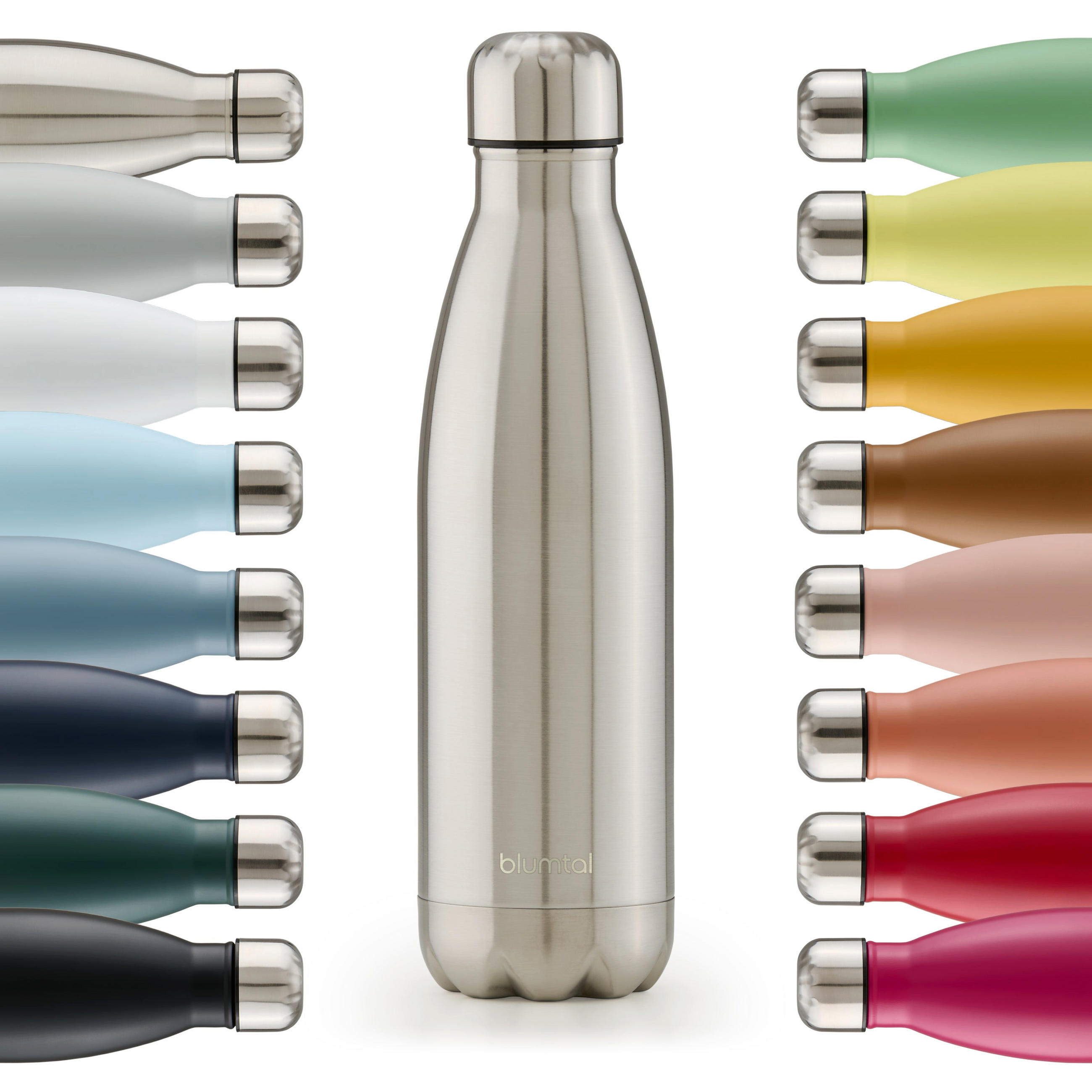 THERMOSFLASCHE Charles 1000 ml, Edelstahlfarben - Edelstahlfarben, Metall (1L) - Blumtal