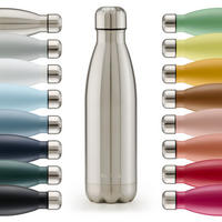 THERMOSFLASCHE Charles 1000 ml, Edelstahlfarben - Edelstahlfarben, Metall (1L) - Blumtal