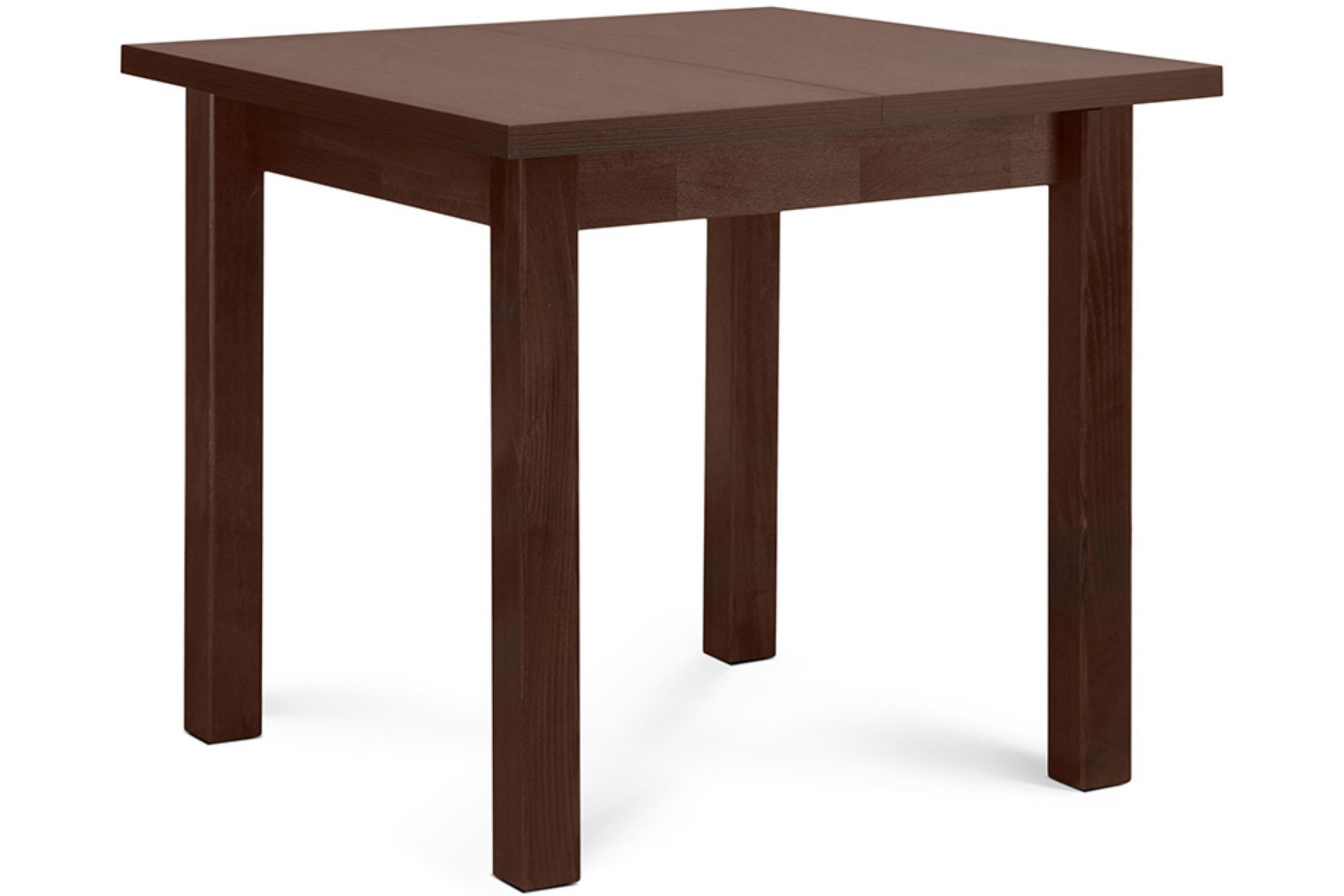 ESSTISCH SALUTO ausziehbar bis 110cm quadratisch, Kastanienbraun - Braun, Holz/Buchenholz (80/80/76cm) - KONSIMO®