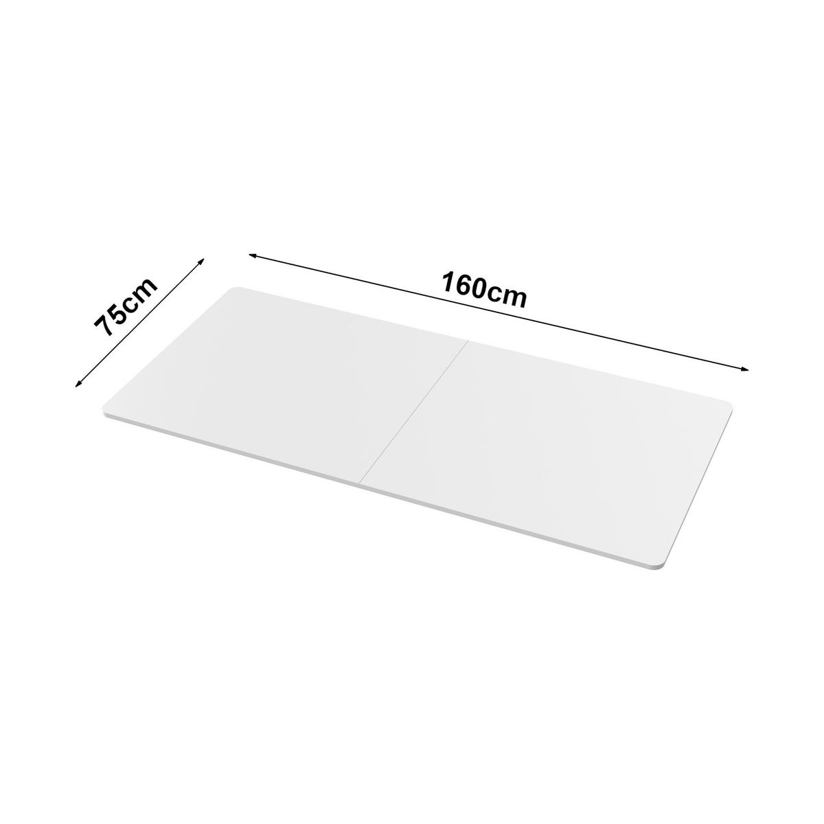 DESKA STOLU Kirkkonummi - bílá, kompozitní dřevo (160/75/1.5cm) - pro.tec