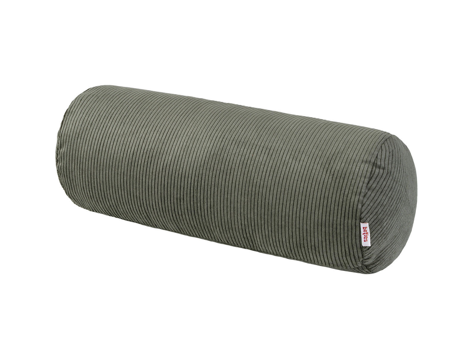 NACKENROLLENHÜLLE HYggelig No.1 stein-grau Cord-Samt 40/15 cm - Grau, Textil (15/40cm) - beties Heimtextil