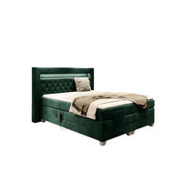 BOXSPRINGBETT Bett Elektrisch Armando - Grün, Holzwerkstoff/Textil (200/200cm) - Fun Möbel