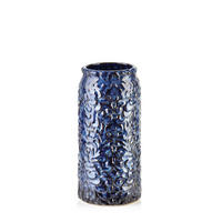 VASE Yanda Blau 11/11/22 cm Keramik - Dunkelblau, Keramik (22cm) - Mondex